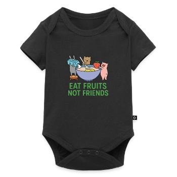 Vegan Food - Baby Premium short-sleeve bodysuit - black - Front