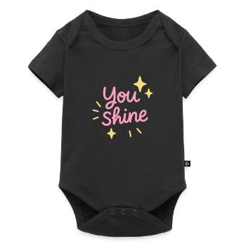 You radiate positivity - Baby Premium short-sleeve bodysuit - black - Front