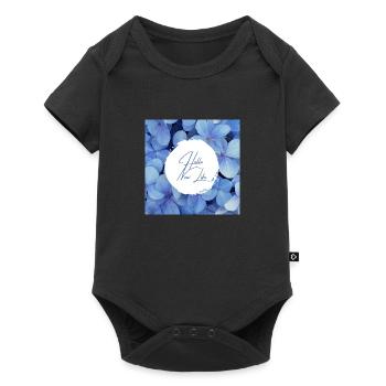 Hello NEW LIFE - Change is good - Baby Premium short-sleeve bodysuit - black - Front