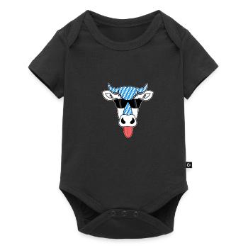 Vache Bavaroise fraîche - Body à manches courtes Premium Bébé - noir - Devant