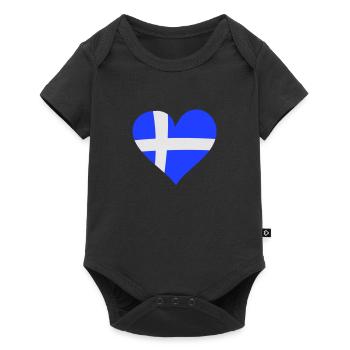 grèce - Body à manches courtes Premium Bébé - noir - Devant