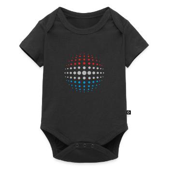 geo_dotsphere_luxembourg_3c01 - Baby Premium Kurzarmbody - Schwarz - Vorne