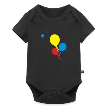 ballons - Baby Premium Kurzarmbody - Schwarz - Vorne