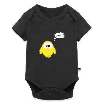 piou dev - Body à manches courtes Premium Bébé - noir - Devant