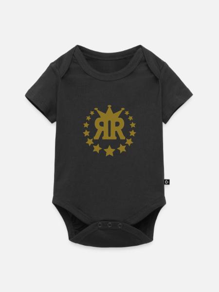 rr_Stern_real - Baby Premium Kurzarmbody - Schwarz