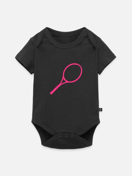 raquette_1 - Baby Premium Kurzarmbody - Schwarz