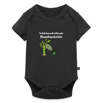Schleimscheissende Bambuskröte | frog - Baby Premium short-sleeve bodysuit - black - Front