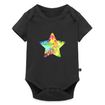 star - Baby Premium short-sleeve bodysuit - black - Front