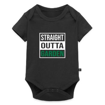Straight Outta Garden - Baby Premium short-sleeve bodysuit - black - Front