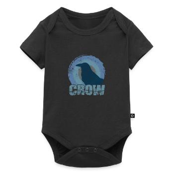 Raven Silhouette Illustration - Baby Premium short-sleeve bodysuit - black - Front
