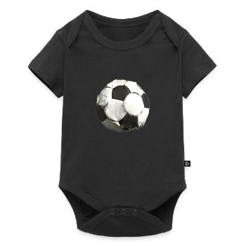 Old leather ball - Baby Premium short-sleeve bodysuit - black - Front