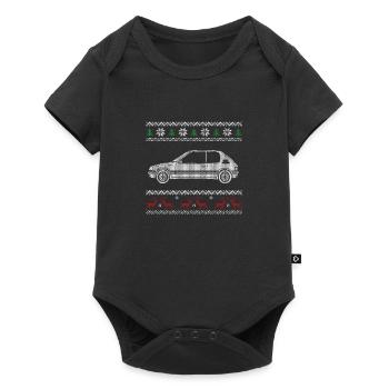 205 pull tricot noel - Body à manches courtes Premium Bébé - noir - Devant