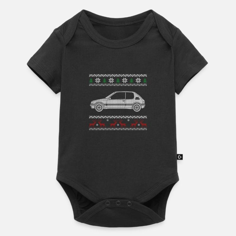 205 pull tricot noel - Body à manches courtes Premium Bébé - noir