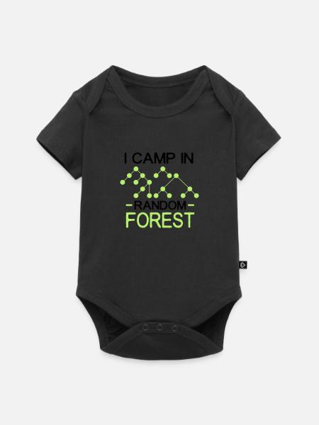 i camp in random forest black - Baby Premium Kurzarmbody - Schwarz