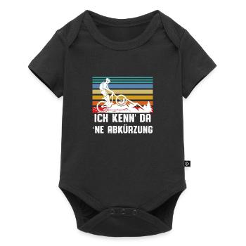Ich kenn da ne Abkürzung - Baby Premium Kurzarmbody - Schwarz - Vorne