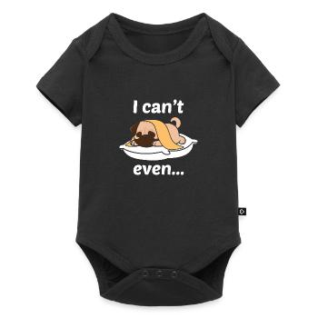 I can't even - Baby Premium short-sleeve bodysuit - black - Front
