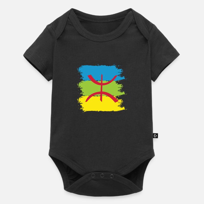 Drapeau Amazigh - Body à manches courtes Premium Bébé - noir