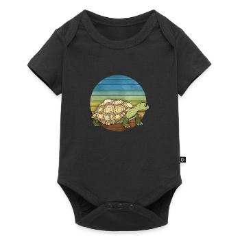 Tortue - Body à manches courtes Premium Bébé - noir - Devant