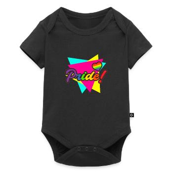 Fierté gaie - Body à manches courtes Premium Bébé - noir - Devant