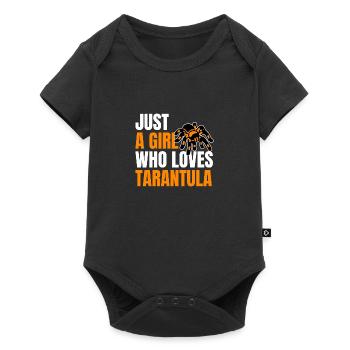 JUST A GIRL WHO LOVES TARANTULA - Baby Premium short-sleeve bodysuit - black - Front