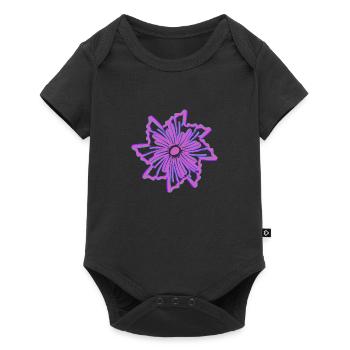 Fleur - Body à manches courtes Premium Bébé - noir - Devant