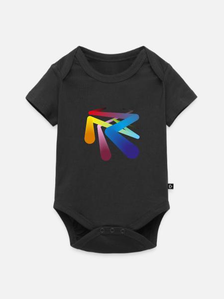 Farben Pipelines - Baby Premium Kurzarmbody - Schwarz