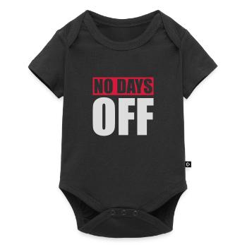 pas de jours de congé devis - Body à manches courtes Premium Bébé - noir - Devant