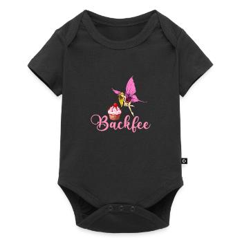 Backfee Bäckerin Torten Konditor - Baby Premium Kurzarmbody - Schwarz - Vorne