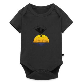 Parapente Paragleiter Gleitschirmfliegen - Body à manches courtes Premium Bébé - noir - Devant