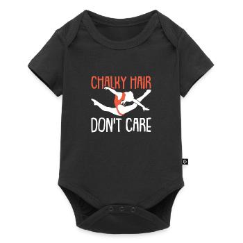 Gymnastik Turnen und Kunsturnen Akrobatik Sport - Baby Premium Kurzarmbody - Schwarz - Vorne