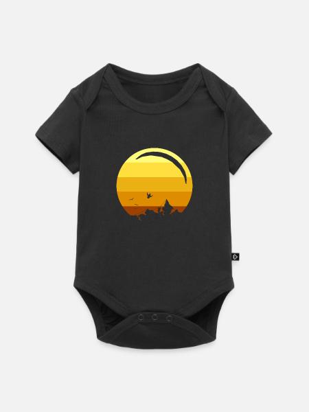 Paragleiten - Baby Premium Kurzarmbody - Schwarz
