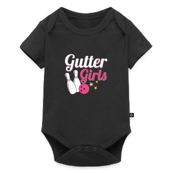 Joueuse de l’équipe Gutter Girls StrikeBowler - Body à manches courtes Premium Bébé - noir - Devant