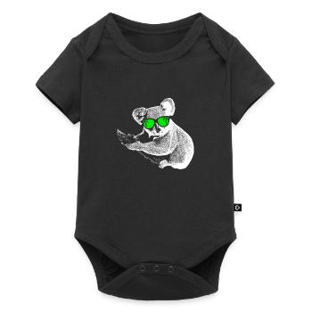 Koala Tierliebhaber Naturfans Sonnenbrille Musik K - Baby Premium Kurzarmbody - Schwarz - Vorne