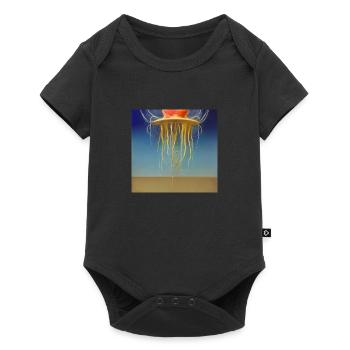 Oberflächenquallen - Baby Premium Kurzarmbody - Schwarz - Vorne