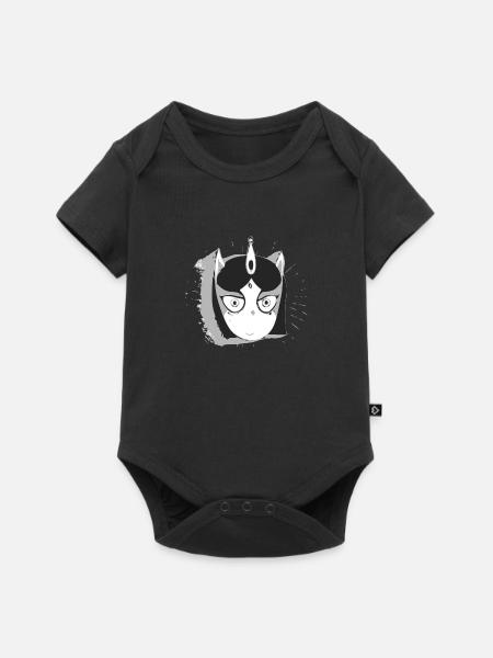 Madame Einhorn - Baby Premium Kurzarmbody - Schwarz
