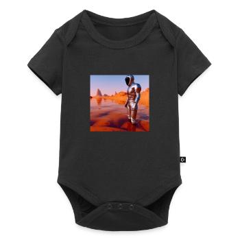 Plongeur sur Mars - Body à manches courtes Premium Bébé - noir - Devant
