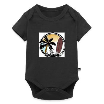 Surf and Sun - Baby Premium short-sleeve bodysuit - black - Front