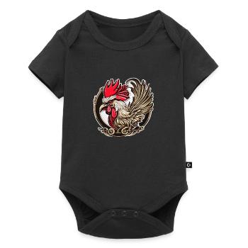 Coq de la chance - Body à manches courtes Premium Bébé - noir - Devant