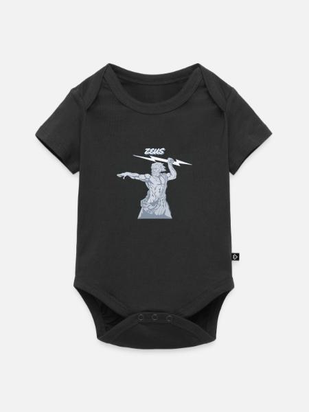 Zeus - Body de manga corta para bebés Premium  - negro