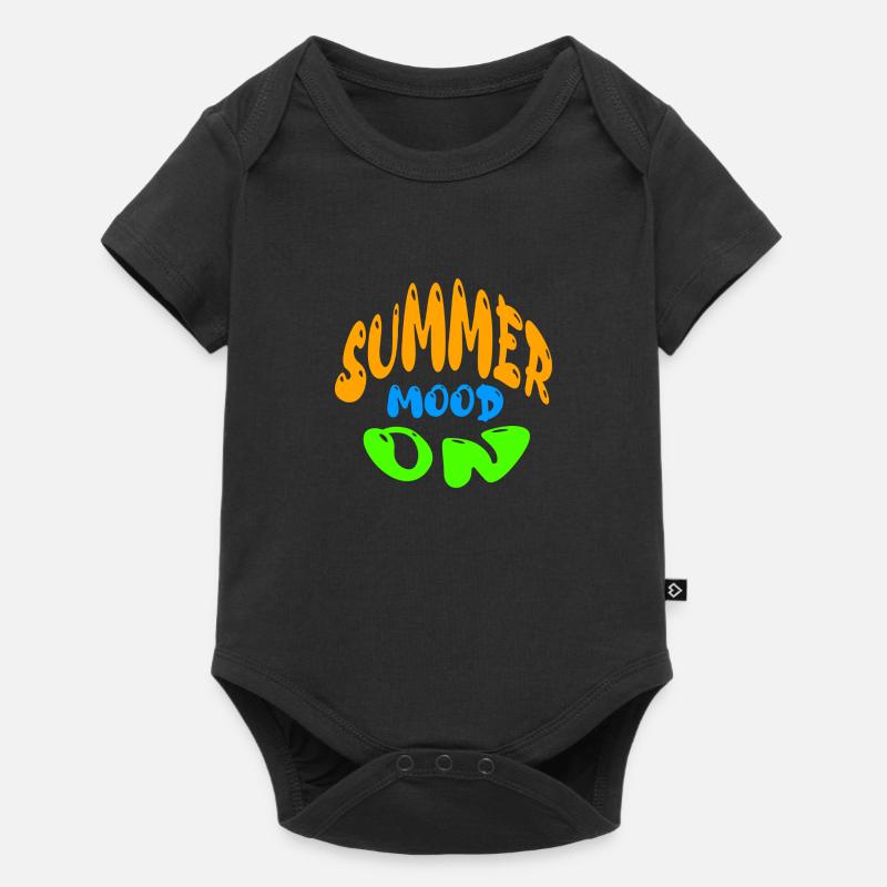 Summer Mood On - Baby Premium Kurzarmbody - Schwarz