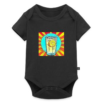 Pop Art Lemonade: A Refreshing Glass of Vibrant - Baby Premium short-sleeve bodysuit - black - Front