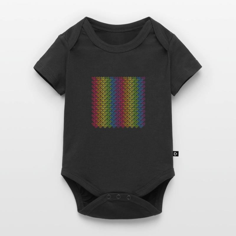 Pride Hearts Rainbow Flag Rainbow Baby Premium short-sleeve bodysuit