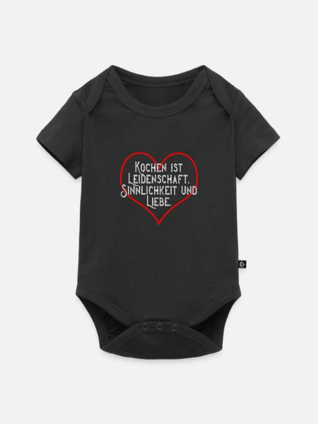 Kochen ist ... - Baby Premium Kurzarmbody - Schwarz
