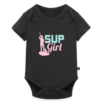 SUP Girl Stand Up Paddle Board - Baby Premium short-sleeve bodysuit - black - Front