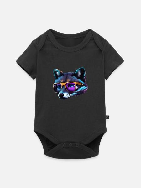Cooler Fuchs - Baby Premium Kurzarmbody - Schwarz