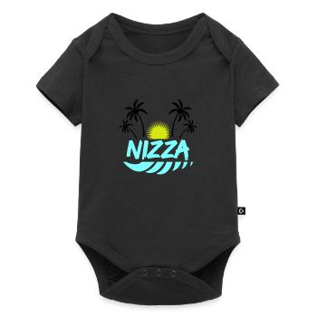 Nice - Baby Premium short-sleeve bodysuit - black - Front