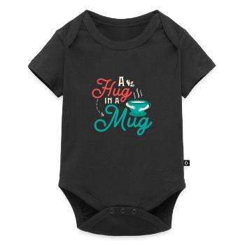 A hug in a mug Tea Bag Tea Drinker - Baby Premium short-sleeve bodysuit - black - Front
