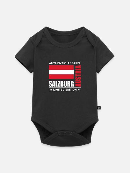 Austria - Baby Premium Kurzarmbody - Schwarz