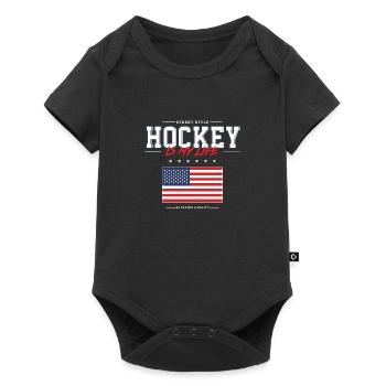 Hockey is my Life - Baby Premium Kurzarmbody - Schwarz - Vorne
