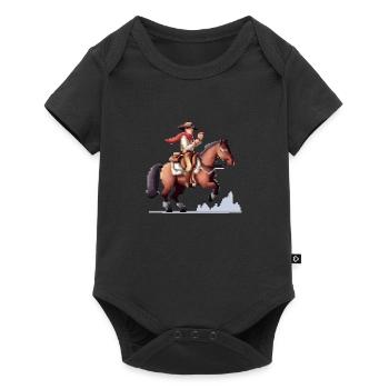 Pixaro the Cowboy - Baby Premium short-sleeve bodysuit - black - Front